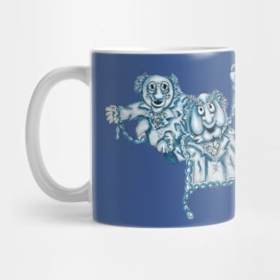 Marley and Marley Statler and Waldorf Muppet Christmas Carol inspired illustration Mug